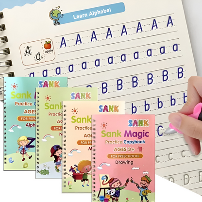 Kleurboek Set voor Kinderen met 4 Boeken en Stiften - Velinix