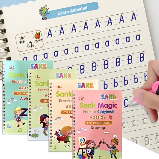 Kleurboek Set voor Kinderen met 4 Boeken en Stiften - Velinix