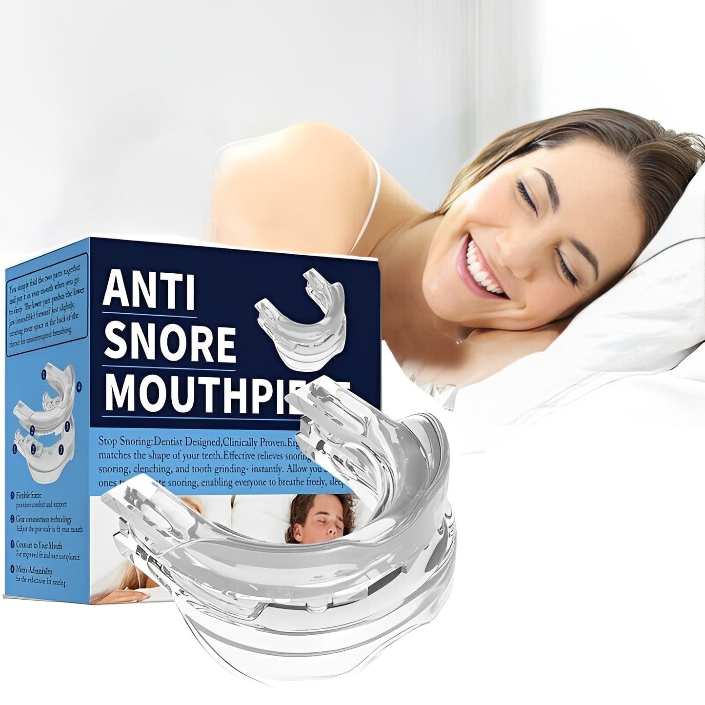 Slaapapneu Mondstuk Anti-Snurk Bescherming Apparaat - Velinix