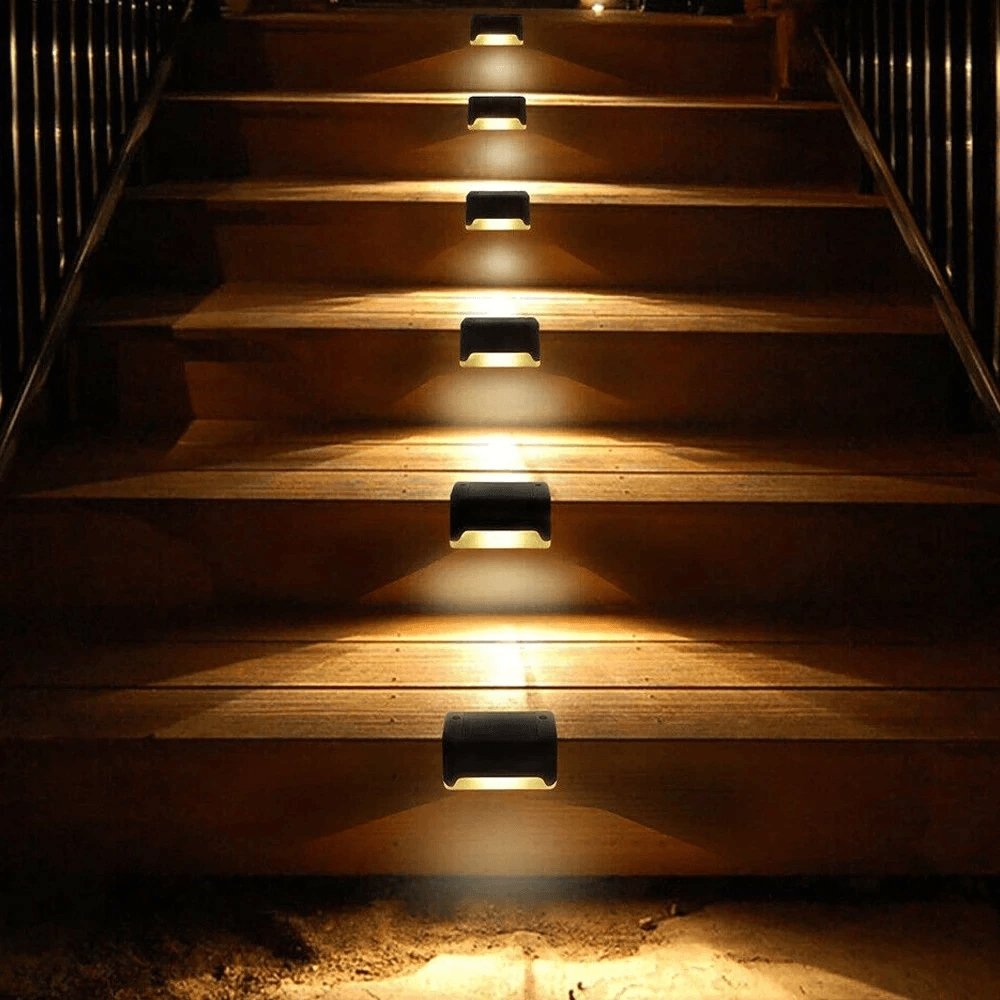 Zonne-Energie Traplamp Waterdicht met Lichtschakelaar - Velinix