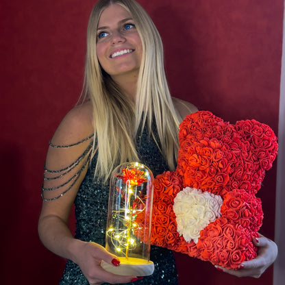 Rode Roos Sieraden Eeuwige Liefde Symbool