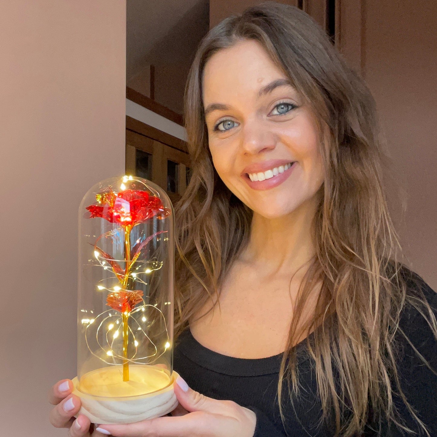 Rode Roos Sieraden Eeuwige Liefde Symbool
