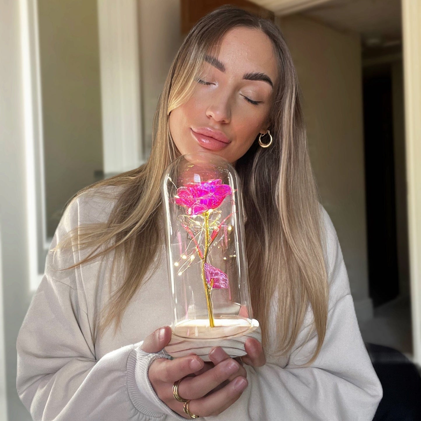 Rode Roos Sieraden Eeuwige Liefde Symbool