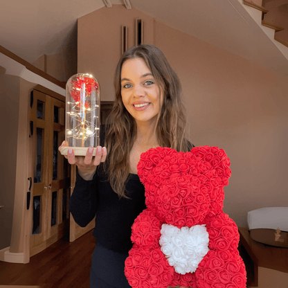 Rode Roos Sieraden Eeuwige Liefde Symbool