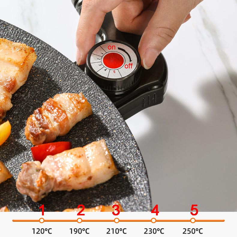 Elektrische Grillplaat Rookvrij voor Binnen en Buiten