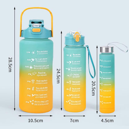 Waterfles met Maatverdeling en Motivatie Opschrift