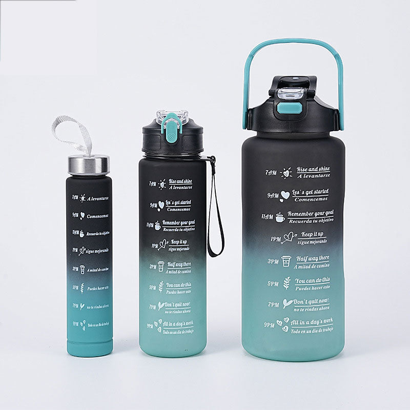 Waterfles met Maatverdeling en Motivatie Opschrift - Velinix