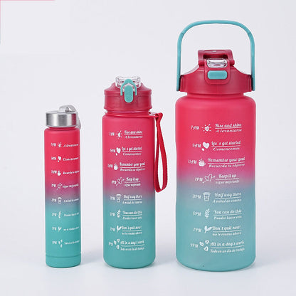Waterfles met Maatverdeling en Motivatie Opschrift