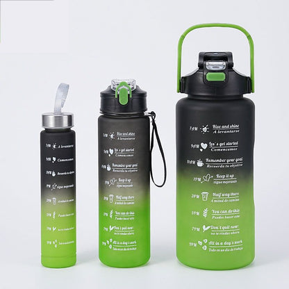 Waterfles met Maatverdeling en Motivatie Opschrift