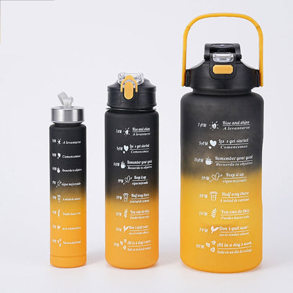 Waterfles met Maatverdeling en Motivatie Opschrift