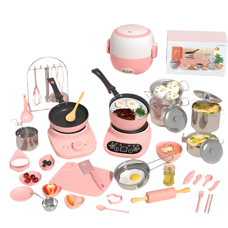 Mini Keuken Speelgoed voor Kinderen met Accessoires - Velinix