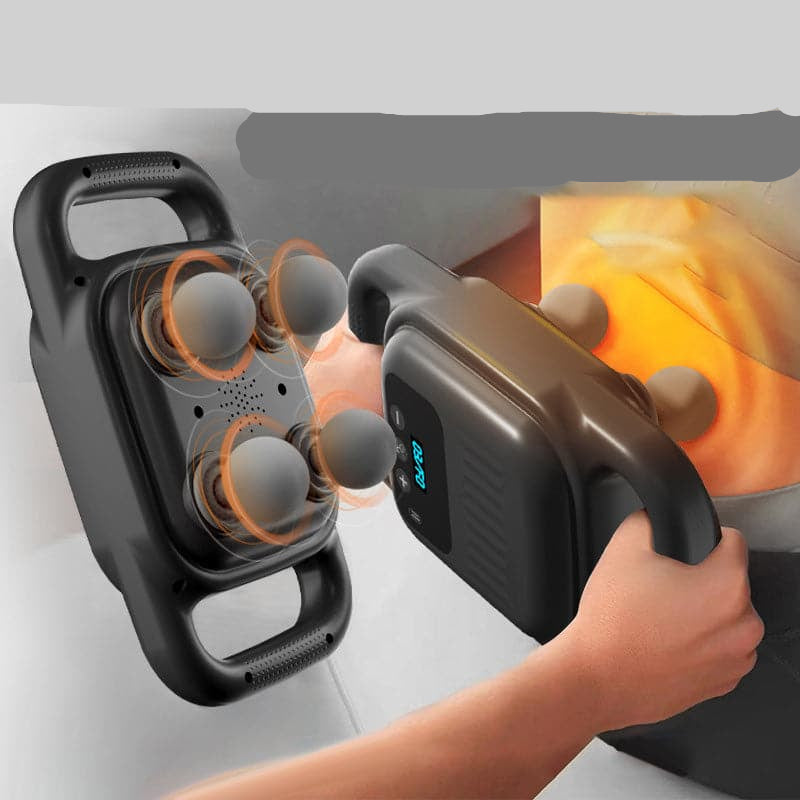 Massageapparaat Fascial Gun 4-Koppig voor Spierherstel en Ontspanning