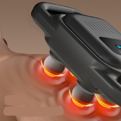 Massageapparaat Fascial Gun 4-Koppig voor Spierherstel en Ontspanning