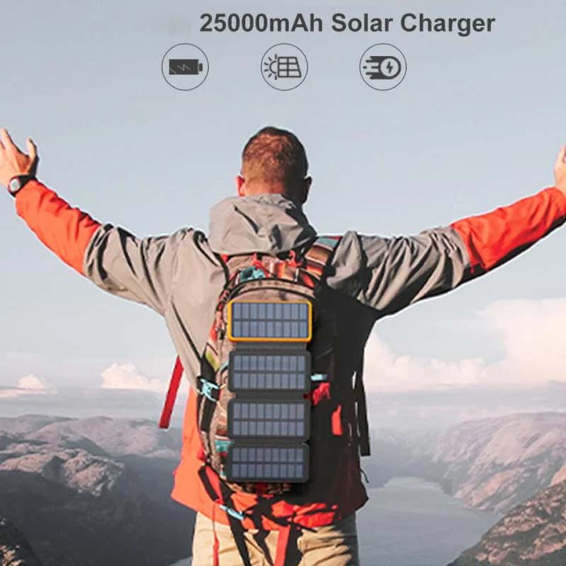 Opvouwbare Zonnebank Waterdicht en Draagbaar met USB