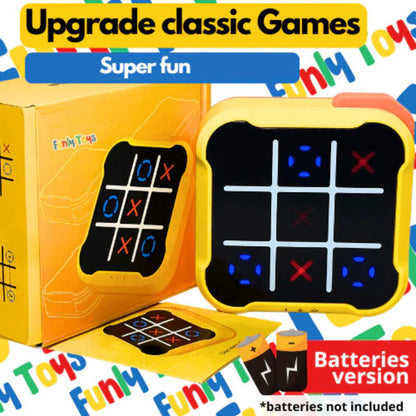 Tic-Tac-Toe Puzzelset Luxe Houten Spelbord voor Volwassenen