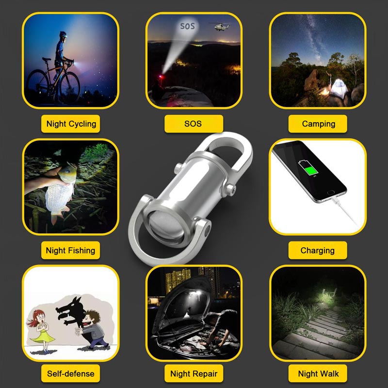 Mini LED Zaklamp 1200 Lumen Waterdicht Ultra Helder
