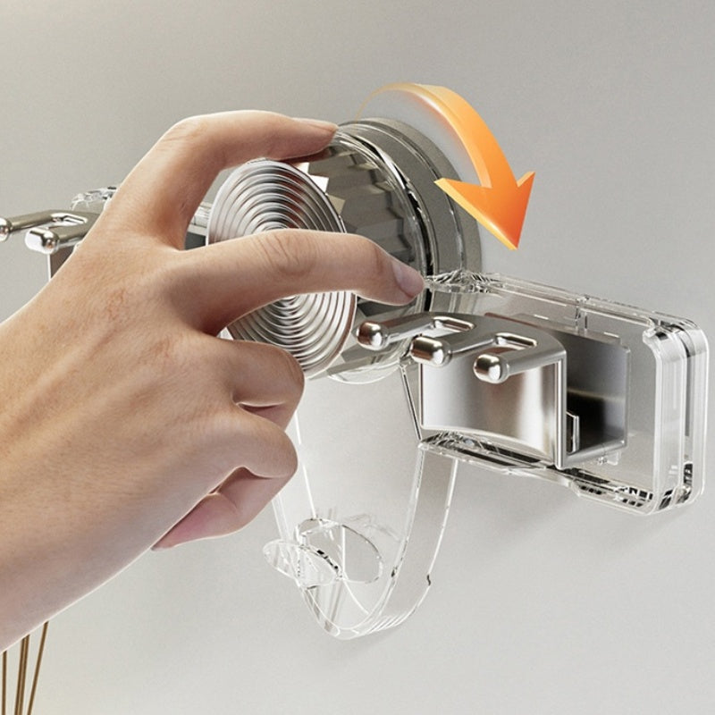 Tandenborstelrek 4-Vak met Sterke Vacuümzuiging Elegant Design