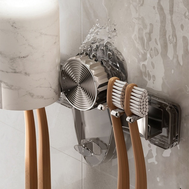 Tandenborstelrek 4-Vak met Sterke Vacuümzuiging Elegant Design