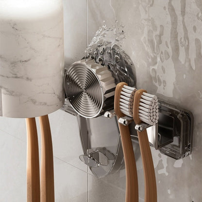 Tandenborstelrek 4-Vak met Sterke Vacuümzuiging Elegant Design