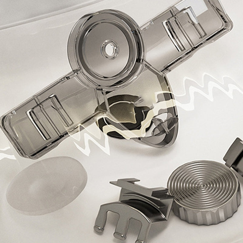 Tandenborstelrek 4-Vak met Sterke Vacuümzuiging Elegant Design
