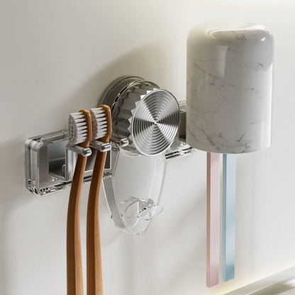 Tandenborstelrek 4-Vak met Sterke Vacuümzuiging Elegant Design