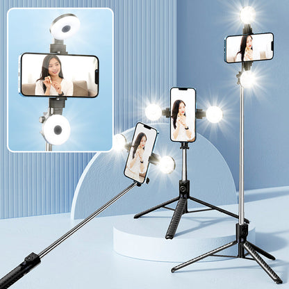 Selfie Stick met LED Licht en Statief voor Perfecte Fotos