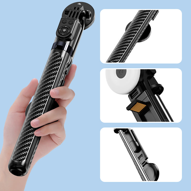 Selfie Stick met LED Licht en Statief voor Perfecte Fotos