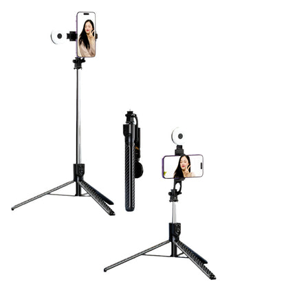 Selfie Stick met LED Licht en Statief voor Perfecte Fotos - Velinix