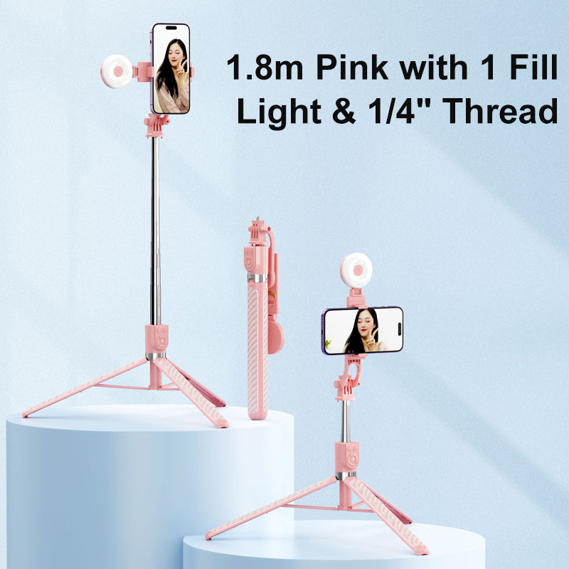 Selfie Stick met LED Licht en Statief voor Perfecte Fotos