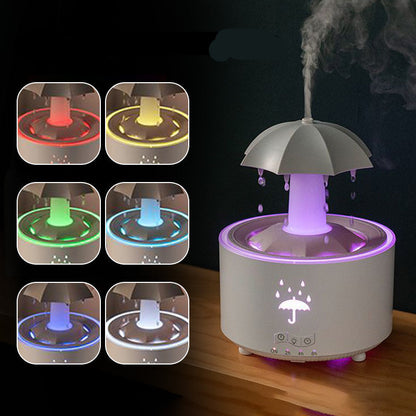 Luchtbevochtiger met 7 Kleuren Verlichting en Aromatherapie
