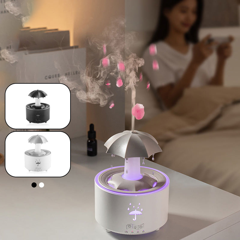Luchtbevochtiger met 7 Kleuren Verlichting en Aromatherapie