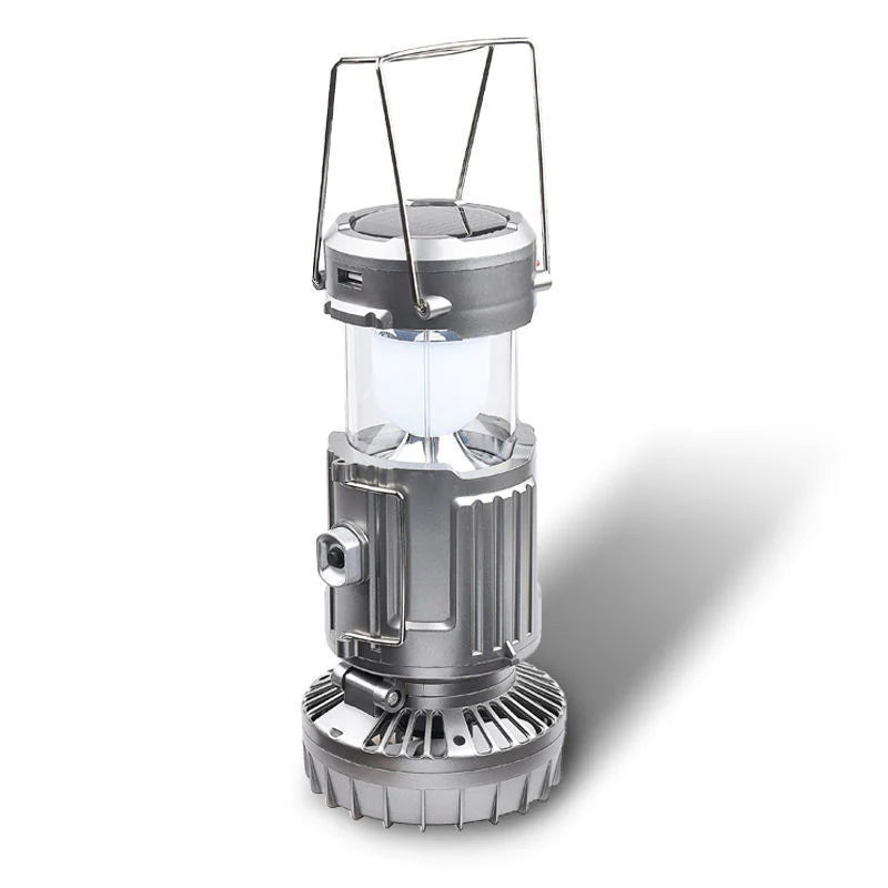 ZonneLicht Ventilator 2 in 1 voor Buiten en Kamperen