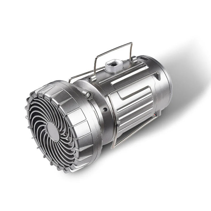 ZonneLicht Ventilator 2 in 1 voor Buiten en Kamperen