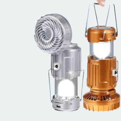 LED Lantaarn 6-in-1 Draagbaar met Ventilator en Oplader