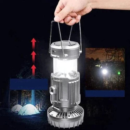 LED Lantaarn 6-in-1 Draagbaar met Ventilator en Oplader
