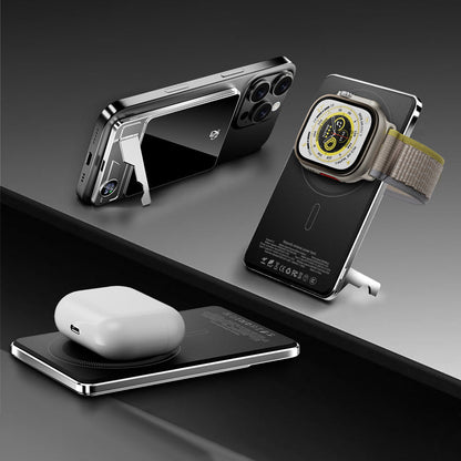 Magnetische Powerbank 2-in-1 met Standaard voor Smartphone