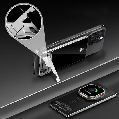 Magnetische Powerbank 2-in-1 met Standaard voor Smartphone