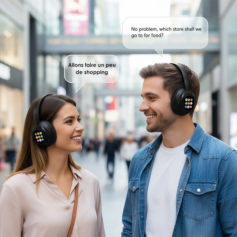 Bluetooth Koptelefoon met Microfoon en Display - Velinix