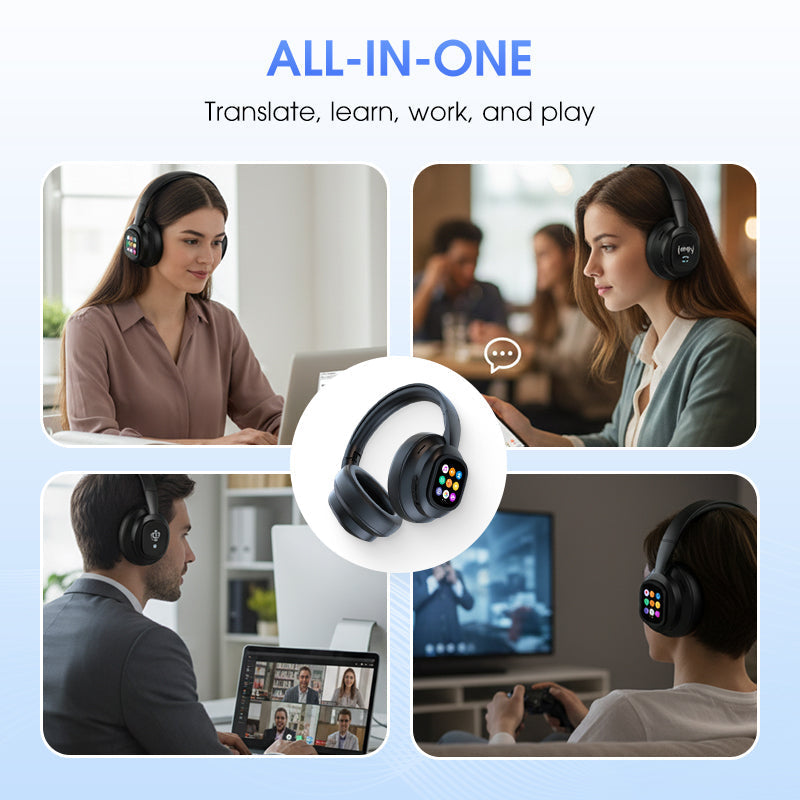 Bluetooth Koptelefoon met Microfoon en Display