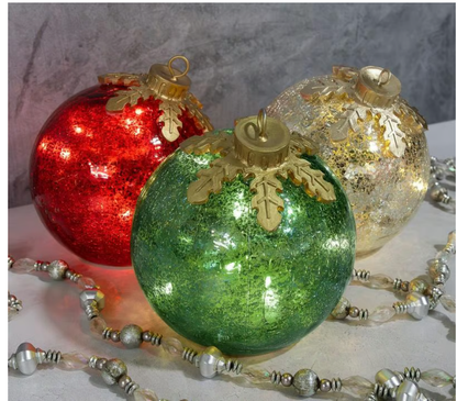 Kerstbal LED Lamp Warm Wit Licht met Timer - Velinix