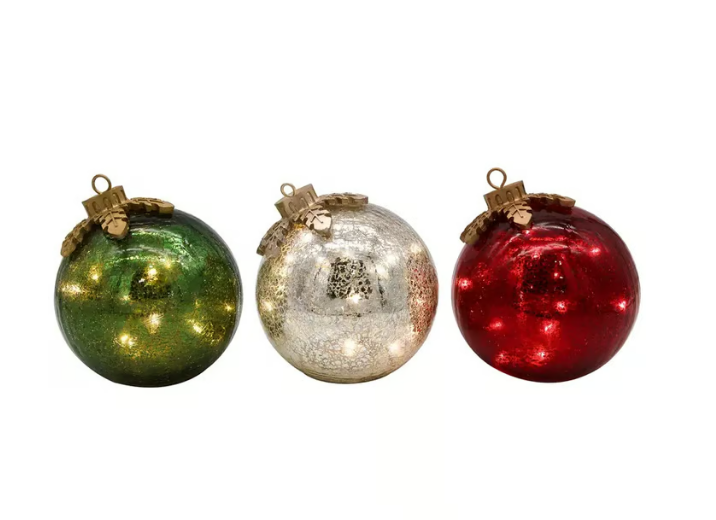 Kerstbal LED Lamp Warm Wit Licht met Timer