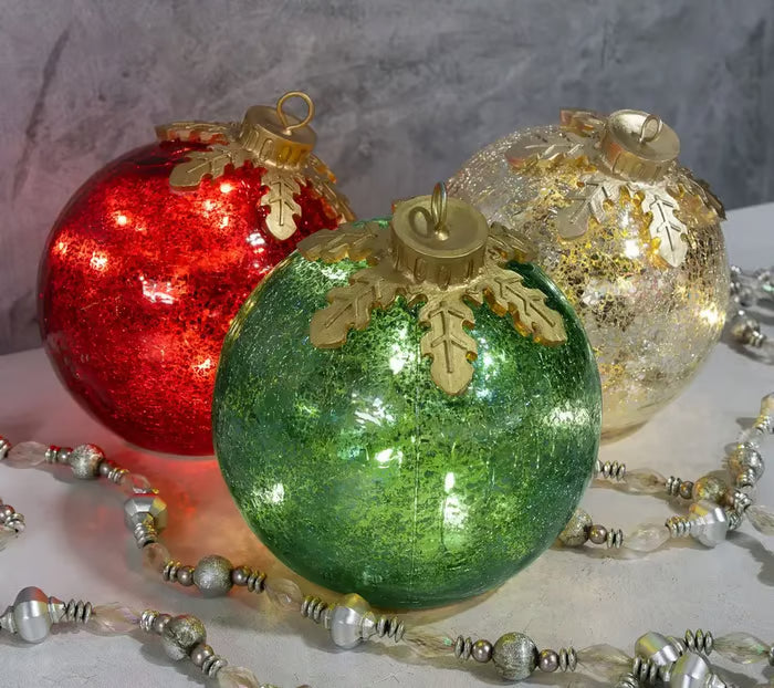 Kerstbal LED Lamp Warm Wit Licht met Timer