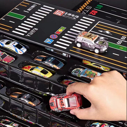 Mini Garage Speelset met 48 Mini Auto's en Garage voor Kinderen