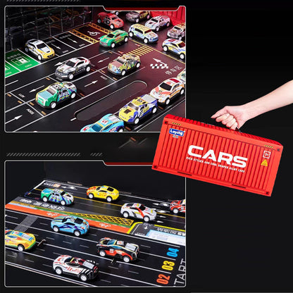 Mini Garage Speelset met 48 Mini Auto's en Garage voor Kinderen