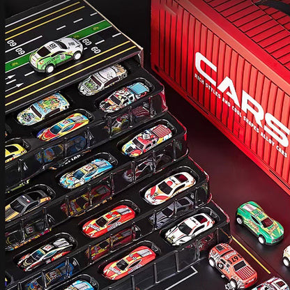 Mini Garage Speelset met 48 Mini Auto's en Garage voor Kinderen