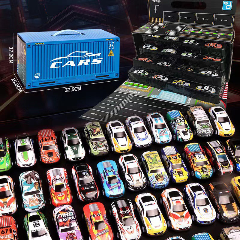 Mini Garage Speelset met 48 Mini Auto's en Garage voor Kinderen