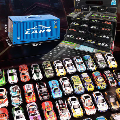 Mini Garage Speelset met 48 Mini Auto's en Garage voor Kinderen