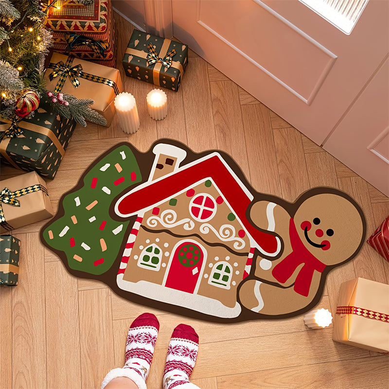 Kerst Deurmat Luxe Antislip Waterabsorberend