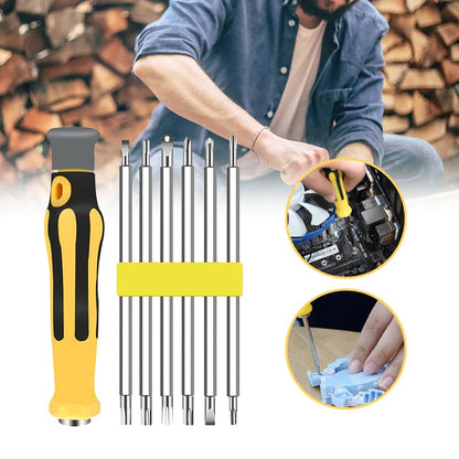 6-in-1 Schroevendraaierset Multifunctioneel met Magnetische Bits