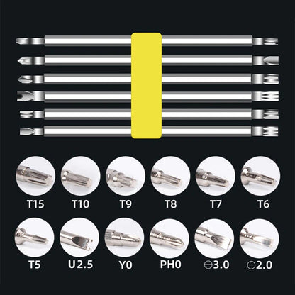 6-in-1 Schroevendraaierset Multifunctioneel met Magnetische Bits